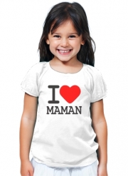 T-Shirt Fille I love Maman