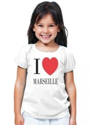 T-Shirt Fille I love Marseille