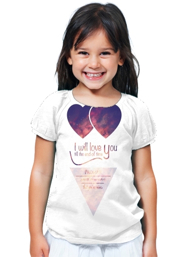 T-Shirt Fille I will love you