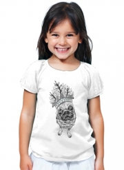 T-Shirt Fille Indian Pug