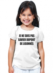 T-Shirt Fille Je ne suis pas Xavier Dupont De Ligonnes - Nom du criminel modifiable