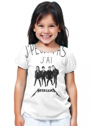 T-Shirt Fille Je peux pas j'ai Metallica