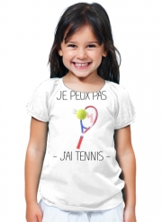 T-Shirt Fille Je peux pas j'ai tennis
