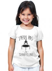 T-Shirt Fille Je peux pas j'ai trampoline