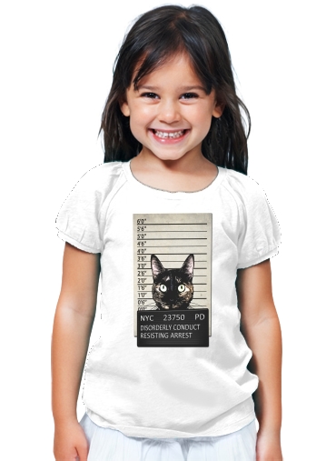 T-Shirt Fille Kitty Mugshot
