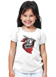 T-Shirt Fille Knight with red cap