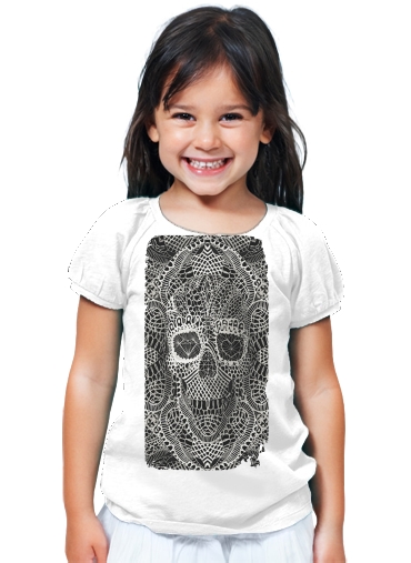 T-Shirt Fille Lace Skull