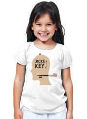 T-Shirt Fille Locke Key Head Art