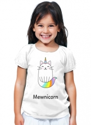 T-Shirt Fille Mewnicorn Licorne x Chat