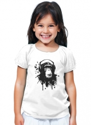 T-Shirt Fille Monkey Business - White