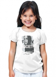 T-Shirt Fille Mr Robot Fuck Society