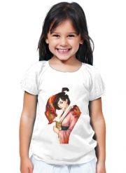T-Shirt Fille Mulan Warrior Princess