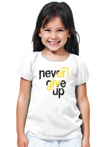 T-Shirt Fille Never Give Up