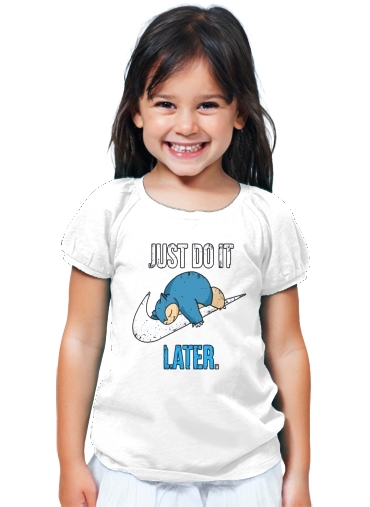 T-Shirt Fille Nike Parody Just do it Late X Ronflex