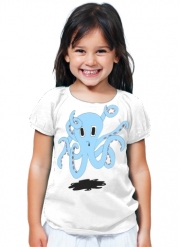T-Shirt Fille octopus Blue cartoon
