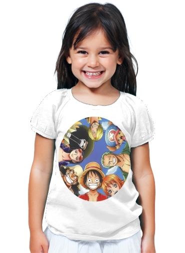 T-Shirt Fille One Piece Equipage white - Enfant