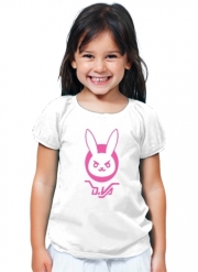 T-Shirt Fille Overwatch D.Va Bunny Tribute Lapin Rose