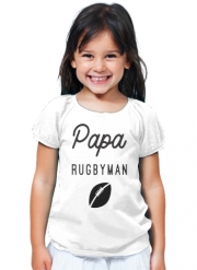 T-Shirt Fille Papa Rugbyman