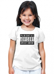T-Shirt Fille Parental Advisory Explicit Content