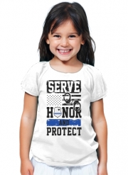 T-Shirt Fille Police Serve Honor Protect
