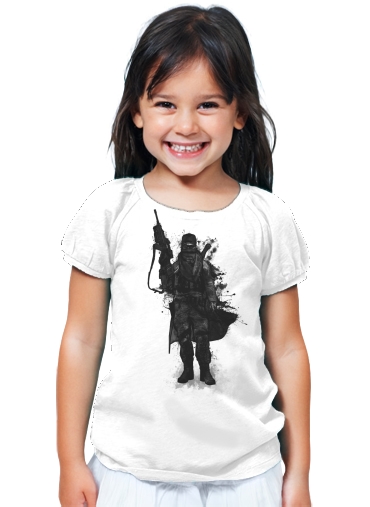 T-Shirt Fille Post Apocalyptic Warrior