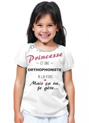 T-Shirt Fille Princesse et orthophoniste