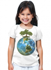T-Shirt Fille Protégeons la nature - ecologie