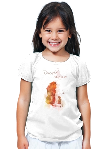 T-Shirt Fille Remember Who You Are Lion King