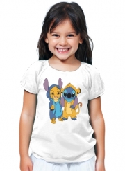 T-Shirt Fille Simba X Stitch best friends
