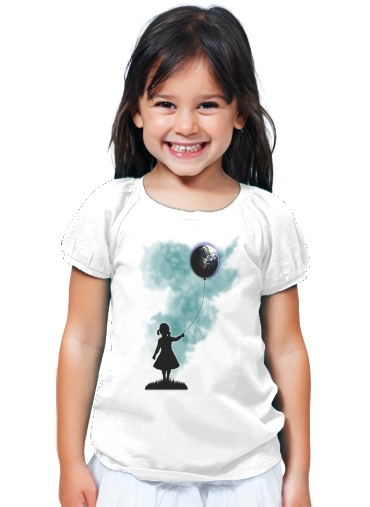 T-Shirt Fille The Girl That Hold The World