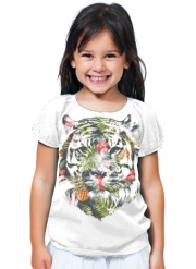 T-Shirt Fille Tropical Tiger