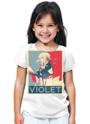 T-Shirt Fille Violet Propaganda