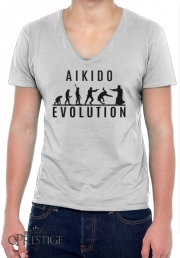 T-Shirt homme Col V Aikido Evolution