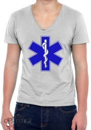 T-Shirt homme Col V Ambulance