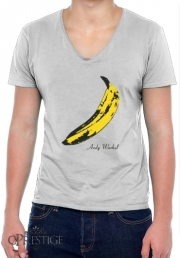 T-Shirt homme Col V Andy Warhol Banana