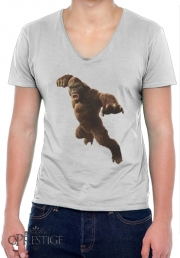 T-Shirt homme Col V Angry Gorilla