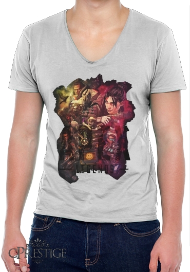 T-Shirt homme Col V Apex Legends Fan Art