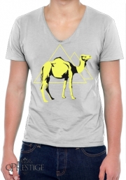 T-Shirt homme Col V Arabian Camel (Dromadaire)
