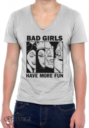 T-Shirt homme Col V Bad girls have more fun