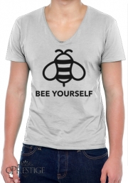 T-Shirt homme Col V Bee Yourself Abeille