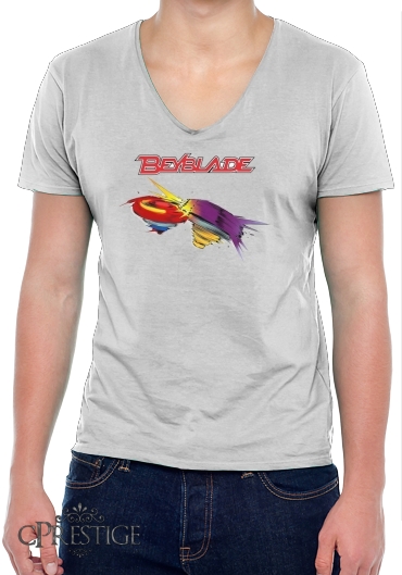 T-Shirt homme Col V Beyblade toupie magic
