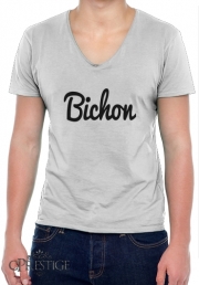 T-Shirt homme Col V Bichon