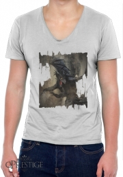 T-Shirt homme Col V Black Dragon