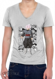 T-Shirt homme Col V Black Goku Scan Art