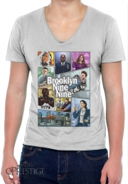 T-Shirt homme Col V Brooklyn Nine nine Gta Mashup
