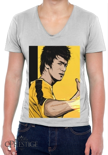 T-Shirt homme Col V Bruce The Path of the Dragon
