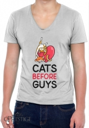 T-Shirt homme Col V Cats before guy