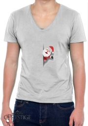 T-Shirt homme Col V Christmas Santa Claus