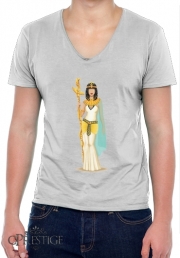 T-Shirt homme Col V Cleopatra Egypt