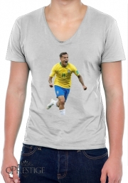 T-Shirt homme Col V coutinho Football Player Pop Art
